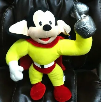 Used 2003 Viacom TerryToon HUGE 18  Stuffed Plush Mighty Mouse Doll W/Tags* • $35