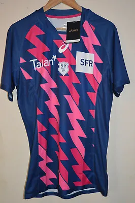 £20.95 • Buy Stade Francais Paris Blue Depths Home Rugby Shirt Jersey BNWT Asics Size M