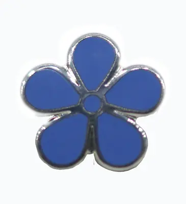 Forget Me Not Masonic Freemasons Lapel Pin - Large - Silver LP 167 • $8.70