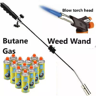 £8.99 • Buy Blow Torch Weed Wand Burner Killer Butane Gas Moss Fungus Outdoor Garden Welding