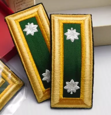 1960-70's Vintage Army Lt. Col. Of Military Police Shoulder Boards In Carton • $9.99