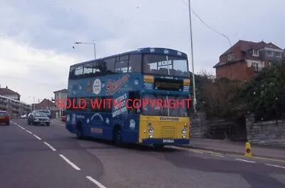 35mm Original Bus Slide Yellow Buses Bournemouth C201 YPR • £4.99