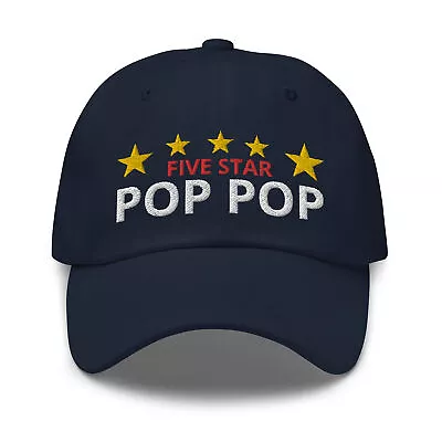 5-Star POPPOP Hat - Nickname For Grandpa - Embroidered Hat - Hats For Men • $28.95