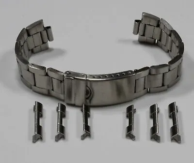 £18.95 • Buy Satin Steel Oyster Watch Straight End Bracelet Strap 18mm 20mm 22mm For Rolex