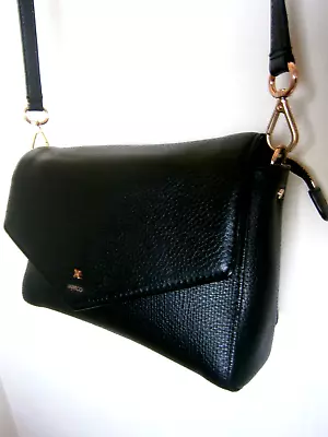 Mimco D-vine Crossbody Hip Leather Black Bag.po#3945283. • $51.81