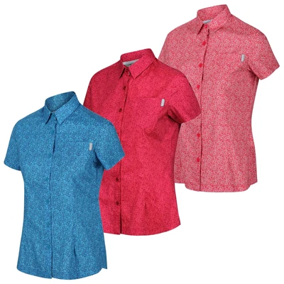 £14.99 • Buy 3 & 5 X Pack Womens Regatta Short Sleeve Shirts Mixed Colours RRP £25 Each 