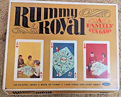 Vintage 1965 Whitman RUMMY ROYAL Family Card Board Game #4804 Mat Chips Cards • $17.99