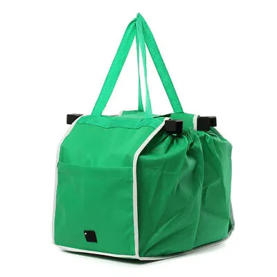 Shopping Bag Foldable Tote Eco-friendly Reusable Grocery Supermarket Large Bags • $8.49