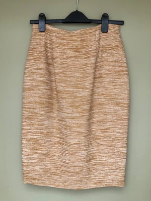 £10 • Buy Jaeger Gold Mustard Yellow Silk Blend Skirt Size 8 Excellent Condition