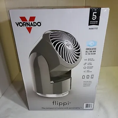 Vornado Flippi V10 Personal Oscillating Air Circulator Fan Graphite Gray (New) • $23.99