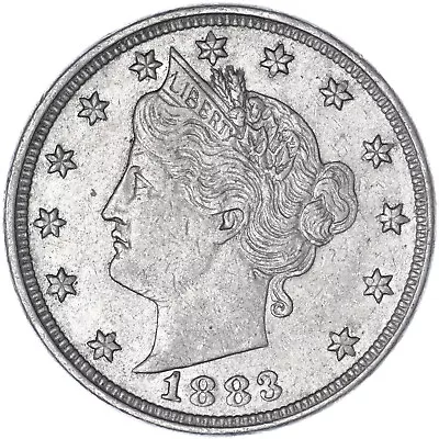 1883 (P) Liberty V Nickel No Cents Extra Fine XF See Pics U965 • $25.82