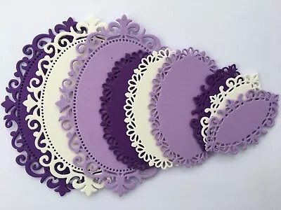 Oval Frames Die Cuts Cardmaking Card Toppers Scrapbooking Embellishments Crafts • £2.50