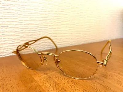 Jean Paul GAULTIER 90s Vintage Gold Sunglasses Eyeglasses Made In Japan • $414.99