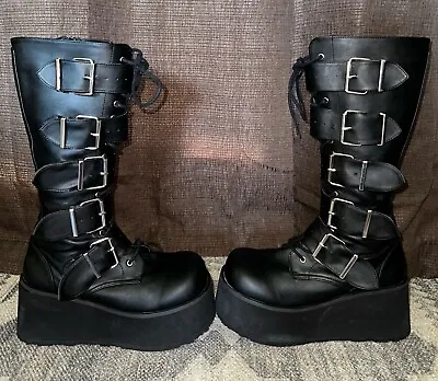 Demonia Trashville-518 Men's 9 Women's 10.5 Goth/Punk Boots • $67