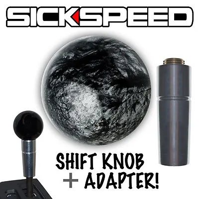 $44.88 • Buy Black Pearl Shift Knob & Adapter For Auto/automatic Gear Shifter Lever Ka3