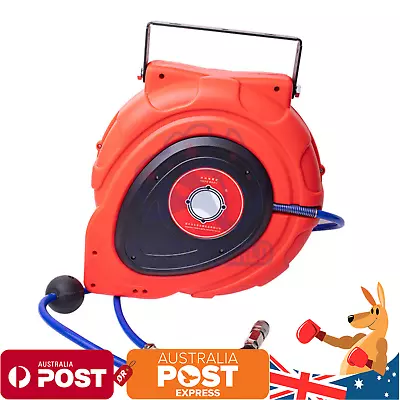 20m Retractable Air Hose Reel Compressor Auto Rewind Wall Mounted Heavy Duty AU • $109.98