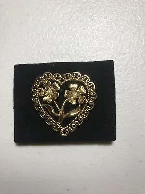 Vintage Avon Pin Antiqued Heart 1998 • $8.70