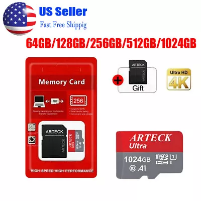 Micro SD Card 1TB 512GB 256GB 128GB 64GB  Ultra SDXC SDHC Memory Card Class10 TF • $3.99