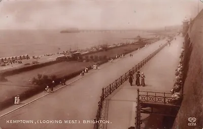 Brighton - Kemptown Looking West ~ An Old Real Photo Postcard #2335113 • £3.25