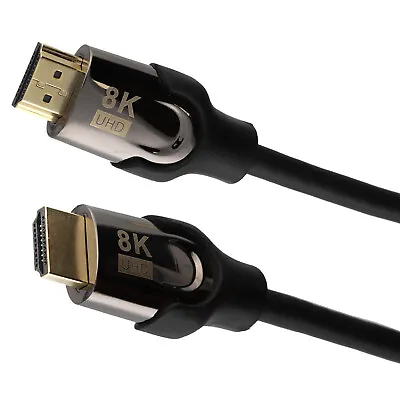 Certified PRO HDMI 2.1 Cable 8K 60/4K 120Hz HDR 48Gbp Ultra High Speed Cable 2m • £9.39