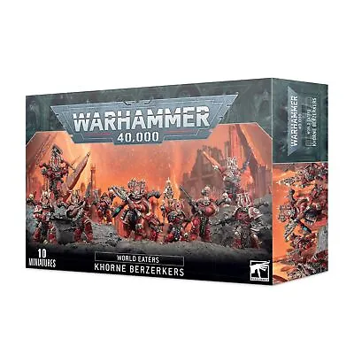 Warhammer 40K World Eaters Khorne Berzerkers 43-10 • $99.99