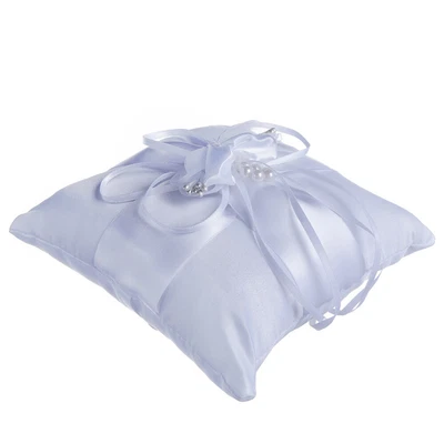 £7.49 • Buy Wedding Ring Bearer Pillow Ring Cushion Wedding Rings Hugging Pillow Wreath