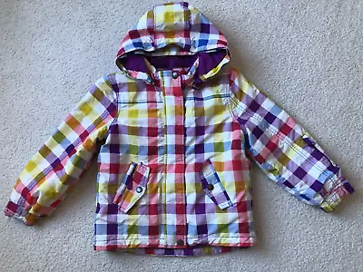 Mini BODEN Coat Colorful Hooded Fully Lined Waterproof Jacket Size 6-7Y • $19