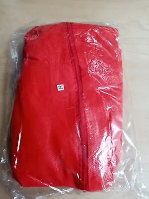 £9.99 • Buy 5 X Red Disposable Coveralls Overalls Boilersuit Hood Painters Protective XXL 