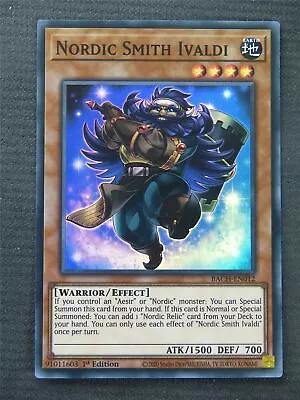 Nordic Smith Ivaldi BACH Super Rare - 1st Edition - Yugioh Card #1P9 • £1.29