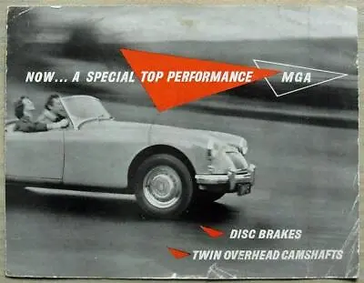 MG MGA TWIN CAM Car Sales Brochure C1959 #H.59-95 • $31.10