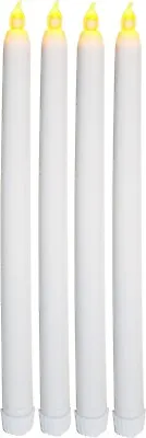 Luminessence™ Set Of 4 LED 10 Inch Flameless Vigil Battery Taper Candles • $5