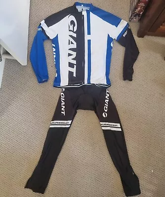 Mens Giant Cycling Long Sleeve Shirt And Pants Combo • $40