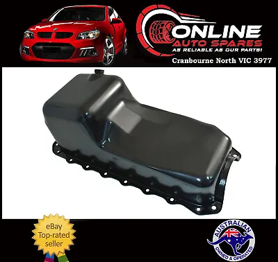 Black Steel Replacement Style Oil Pan Sump Fit Holden V8 253 304 308 HQ-WB LH LX • $169