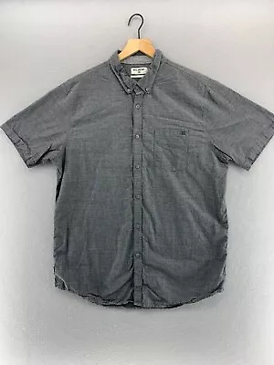Billabong Short Sleeve Button Up Shirt Mens 2XL Gray • $9.57