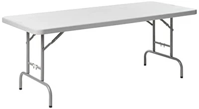 $162.37 • Buy Office Star Resin Height Adjustable Rectangle Folding Table For Indoor Or Out...