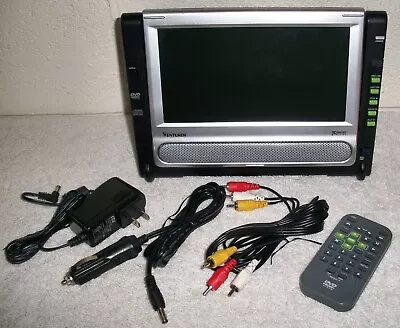 Venturer Portable DVD Player PVS6281 8  Screen AC & Car Power Adapter & Remote • $29