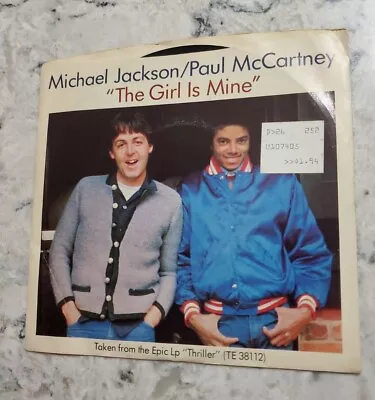 MICHAEL JACKSON / PAUL MCCARTNEY THE GIRL IS MINE 45rpm 7” Record • $9.99