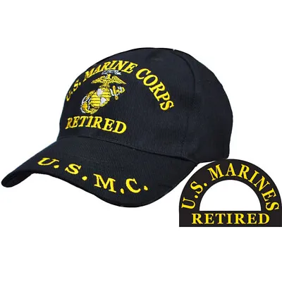 U.S Military Marine Corps Retired Embroidered USMC Licensed Baseball Hat Cap • $15.88