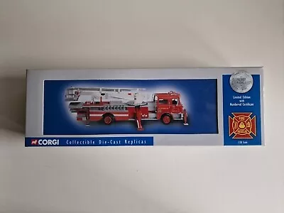 Corgi 53801 Mack CF Tower Ladder Allentown PA Fire Truck Ltd Ed Model Scale 1:50 • £40