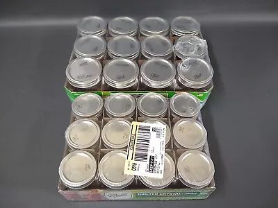 Lot 24 Ball Canning Jars - 12 Half Pint And 12 1 Pint Mason Jars - Unused • $39.95