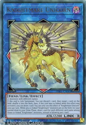 RA01-EN043 Knightmare Unicorn :: Ultimate Rare 1st Edition YuGiOh Card • £2.48