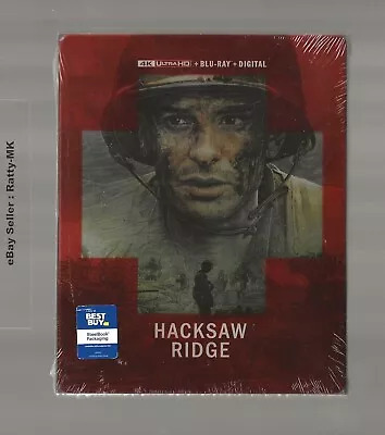 Hacksaw Ridge - Best Buy Exclusive 4k Uhd + Blu Ray Steelbook - New & Sealed • £44.99