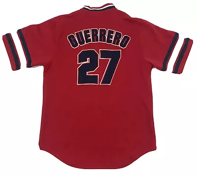 Vladimir Guerrero Anaheim Angels True Fan Baseball Youth Size Large Jersey Red • $43.71