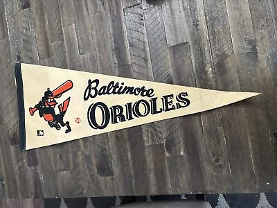 Vintage Felt Pennant 30” Baltimore Orioles Official MLB 1969? • $10