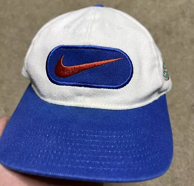 Vintage 90s Nike Florida Gators Snapback Hat White Team Sports • $32.99