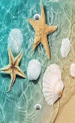 BEACH STARFISH SEA SHELL SLEEPY OCEAN Light Switch Plate Outlet Cover WALL 411 • $11