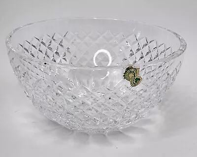 Waterford VTG Crystal Salad Serving Bowl Signed Handmade Ireland • $49.90