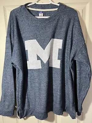 Vintage Ladies Michigan Long Sleeve XXL Fleece Sweater Sweatshirt • $38.45