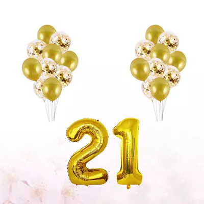  21 Years Old Birthday Balloons Sets Decor Balloons Sets For Birthday Party • £11.58