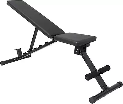 Weight Bench Adjustable Utility Black Bench Home Gym Fitness Exercise 700 Lbs • $63.69